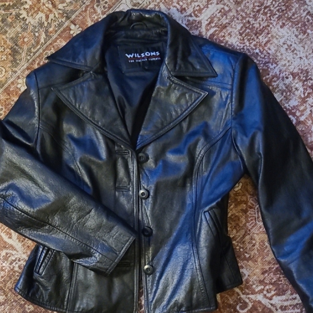 Wilson Women's Classic Black Leather Jacket